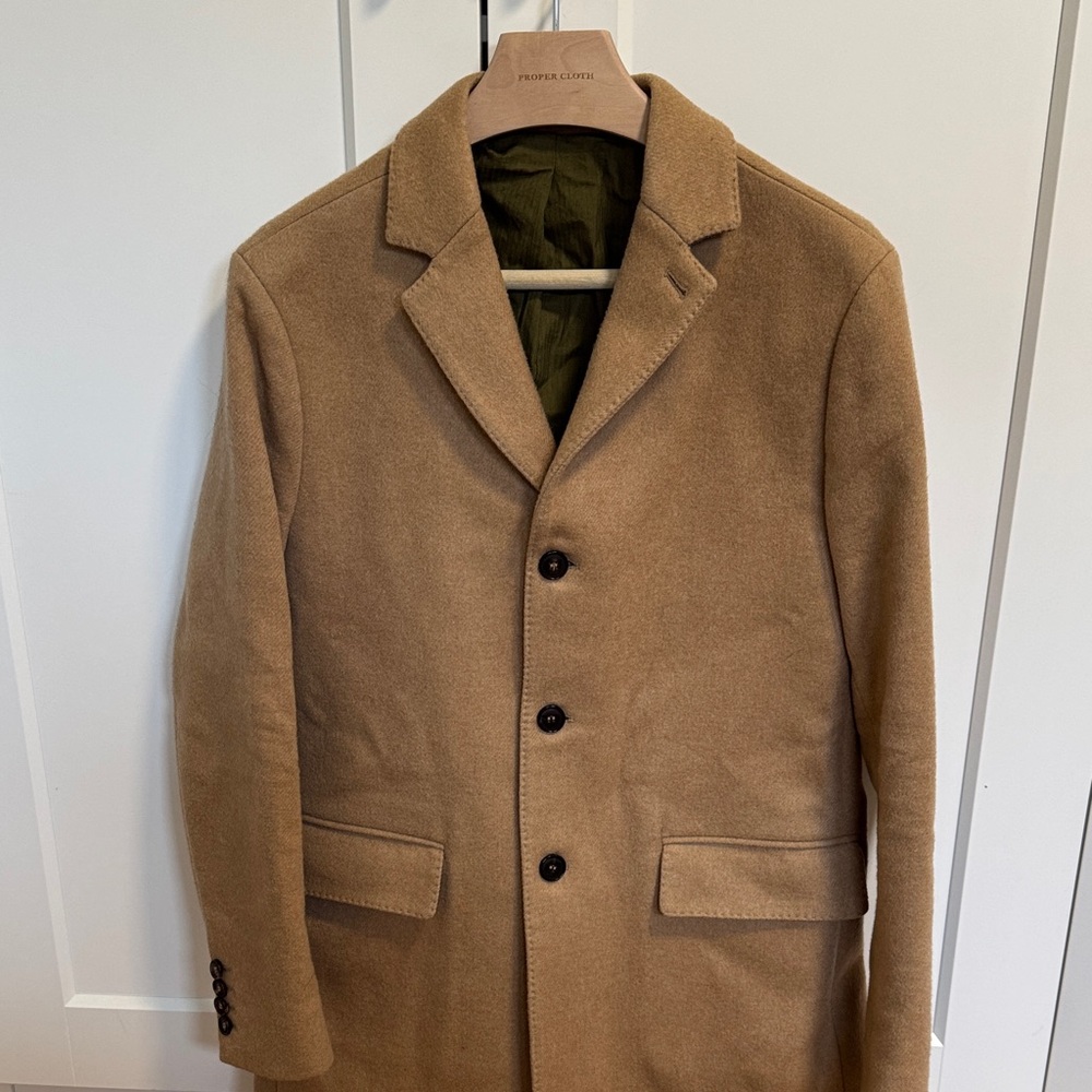 Todd Snyder Italian Cashmere Camel Coat